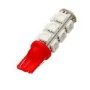 LED 13x 5050 SMD T10, W5W - Red
