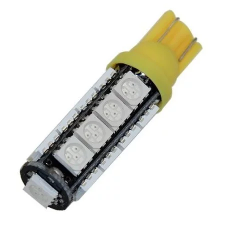 LED 17x 5050 SMD socket T10, W5W - Amarillo, AMPUL.eu