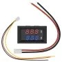 Digitalt voltmeter, amperemeter 0-100V DC, 10A, AMPUL.eu
