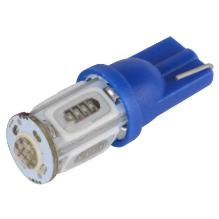 LED 5x COB socket T10, W5W - Azul, AMPUL.eu
