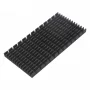 Aluminum heat sink 80x40x5mm with hot melt adhesive tape