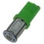 LED 5x COB socket T10, W5W - Verde, AMPUL.eu