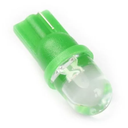 LED 10 mm vtičnica T10, W5W - zelena, AMPUL.eu