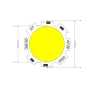 Diodo LED COB 7W, blanco natural 4000-4500K | AMPUL.eu