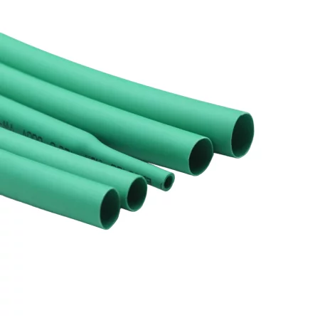 Krympefolie 2:1 grøn, 1m – vælg diameter, 600V