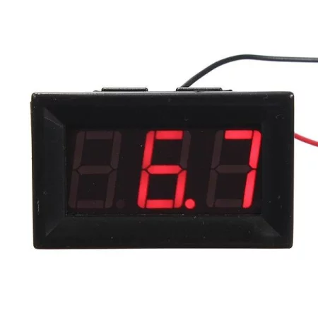Digital Voltmeter with Red Backlight 3.2V-30V