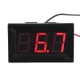 Digital voltmeter 3,2V - 30V, röd bakgrundsbelysning, AMPUL.eu