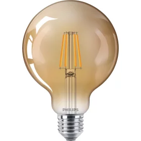Philips LED-lampa E27, glödtråd 4W, 640lm, 2500K, AMPUL.eu