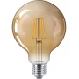 Philips LED bulb E27, filament 4W, 640lm, 2500K, AMPUL.eu
