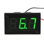 Digital voltmeter 3,2V - 30V, grön bakgrundsbelysning, AMPUL.eu