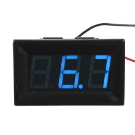 Digitalni voltmeter 3,2 V - 30 V, modra osvetlitev, AMPUL.eu