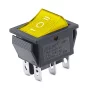 Rocker switch rectangular with backlight KCD4, ON-OFF-ON