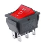 Kolébkový vypínač KCD4 s podsvícením ON-OFF-ON 250V