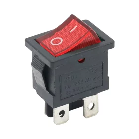 Podsvícený obdélníkový kolébkový vypínač KCD1 250V