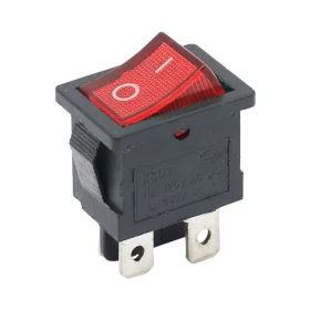 Kolébkový vypínač obdélníkový s podsvícením, KCD1 4-pin