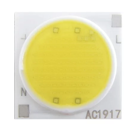COB LED dióda kerámia PCB-vel, 12W, AC 220-240V, 1200lm