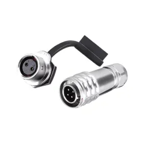 SF12 kovový panelový spojovací konektor, set, IP67, AMPUL.eu
