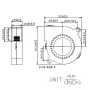 Lüfter 50x50x15mm, 12V DC, XH2.54, AMPUL.eu