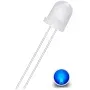 Diode LED 8mm, Bleu laiteux diffus, AMPUL.