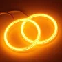 COB LED-ringe diameter 70 mm - dobbelt farve hvid/gul |