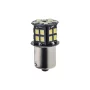 Bílá LED žárovka BA15S 6V DC s 30 SMD diodami pro veterány