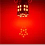 Červená LED žárovka BA15S 6V DC s 30 čipy SMD 2835
