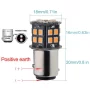 BAY15D, 30 LED SMD 5050, 6V - Arancio, polarità inversa