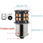 BA15S LED 6V Czerwona, 30x SMD 5050, odwrotna polaryzacja