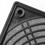 Plastová mřížka pro ventilátory 60x60mm s prachovým filtrem