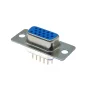 Connecteur D-SUB DB15 femelle 3 rangées coupelle à souder