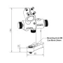 Module laser rouge 635nm, 100mW, croix (set), AMPUL.eu