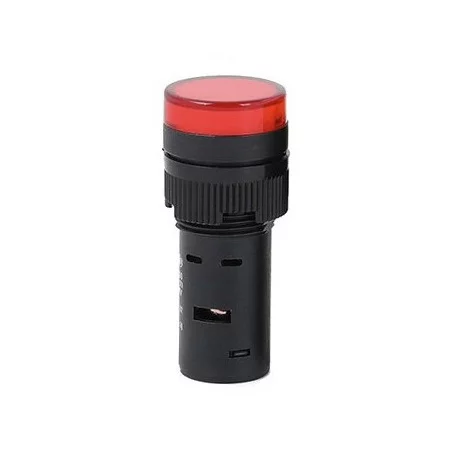 Piloto indicador LED 220V, AD16-16C, para diámetro de agujero