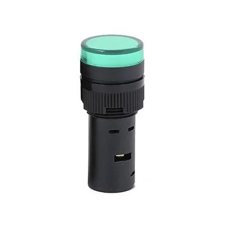 LED kontrolka 220V, AD16-16C, pro průměr otvoru 16mm, AMPUL.eu