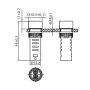Indicator LED 12V, AD16-16C, pentru gaura diametru 16mm