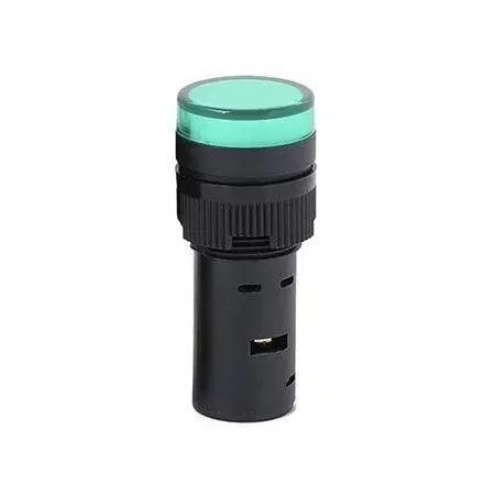 Indicator LED 12V, AD16-16C, pentru gaura diametru 16mm