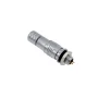 Connecteur XS6 mâle/femelle IP65 à 2-5 broches, argent
