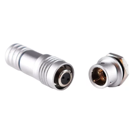 XS6 mini metal panel connection connector, straight, AMPUL.eu