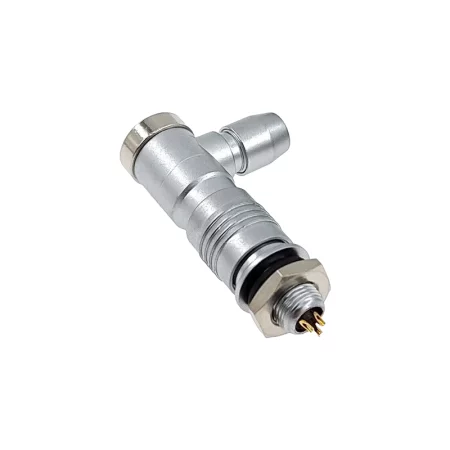 Conector mini panel metálico XS6, impermeable, 2-5 pines, IP65