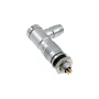 Connettore metallico XS6 impermeabile, 90°, 2-5 pin