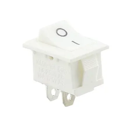 Interruptor basculante rectangular KCD1-101, blanco 250V/6A