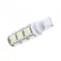 LED 13x 5050 SMD socket T10, W5W - White, AMPUL.eu