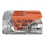 Wago 221-413 connecting clamp, transparent, 3-pin