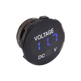 Digitálny voltmeter kruhový 6V - 33V, modré podsvietenie |