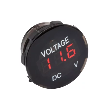 Voltmètre numérique circulaire 6V - 33V, rétro-éclairage