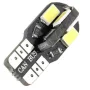 CANBUS LED 8x 5730 SMD socket T10, W5W - Red, AMPUL.eu