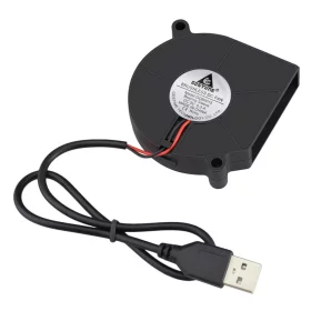 Blower fan 60x60x15mm, 5V DC with USB connector, AMPUL.eu