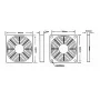 Plastová mřížka pro ventilátory 60x60mm s prachovým filtrem