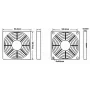 Fan grille 90x90mm with replaceable dust filter | AMPUL.eu
