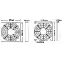 80x80mm Fan Grill with Dust Filter