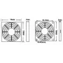 Fan grid 70x70mm with replaceable dust filter, AMPUL.eu